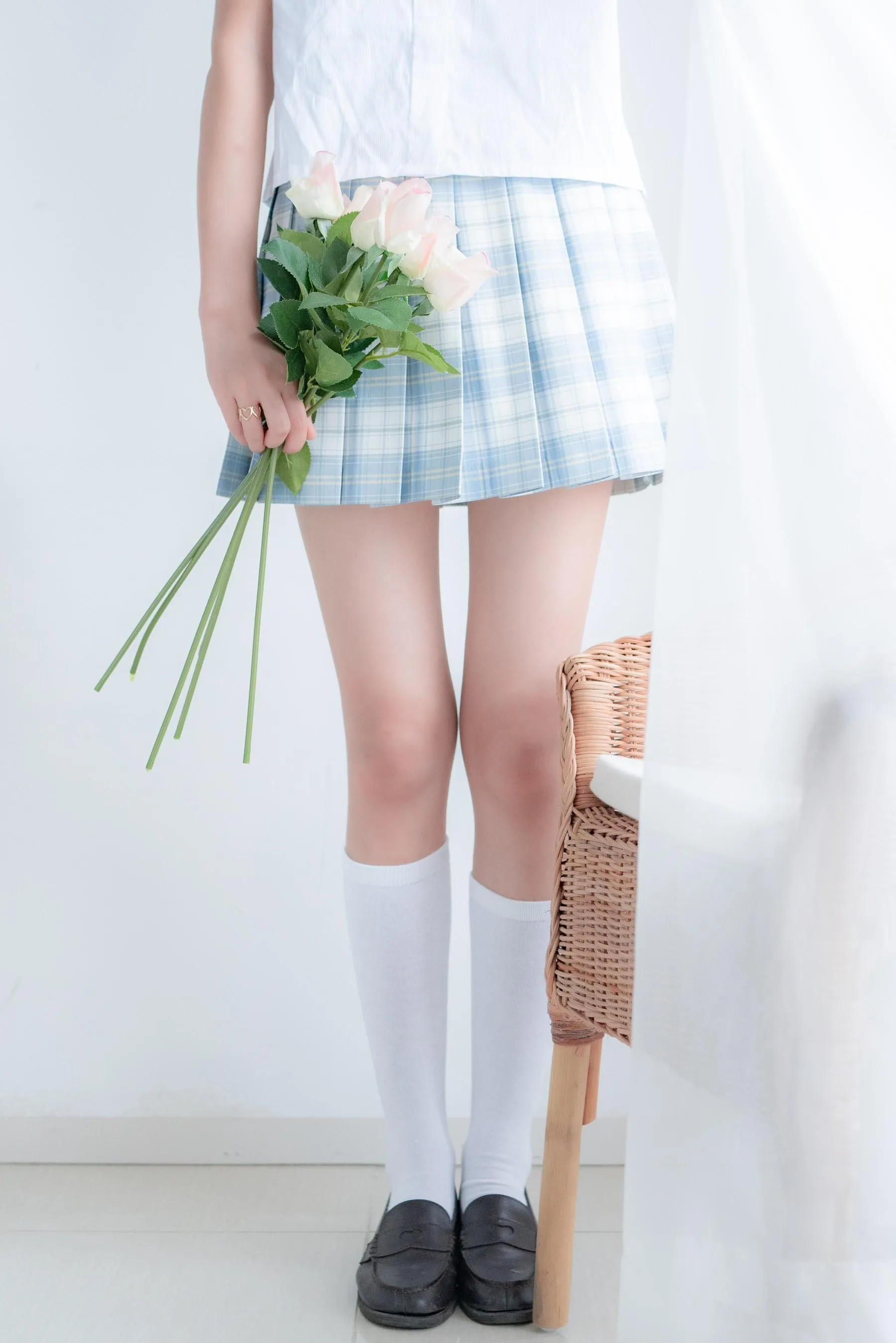西瓜少女 NO.012 民宿私房淡蓝JK [47P]插图1
